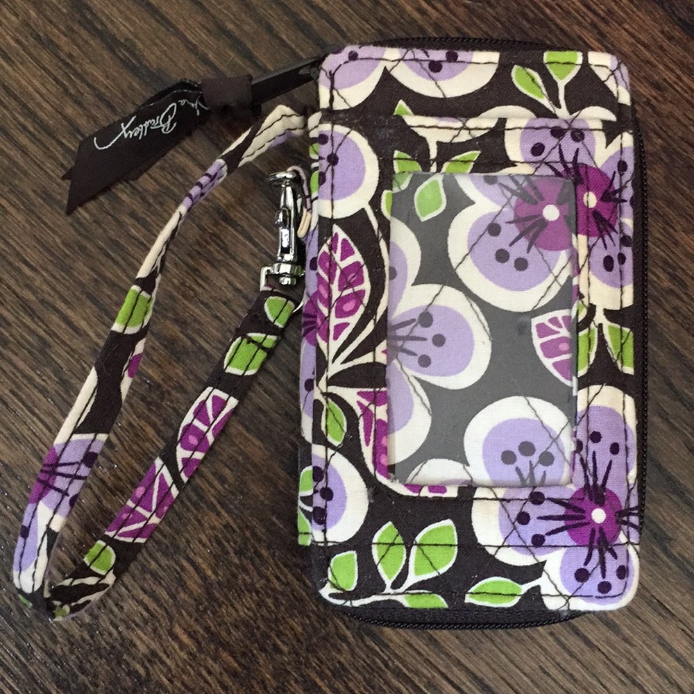 Vera Bradley floral zippered wristlet/wallet